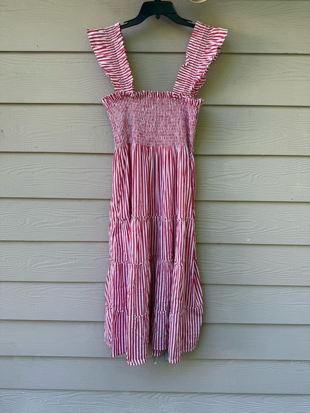 Hill House Ellie Dress Red and White Striped Sz M - Picture 8 of 9